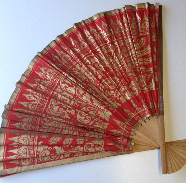 FAN, Asian Style - Large Red & Gold 180cm 